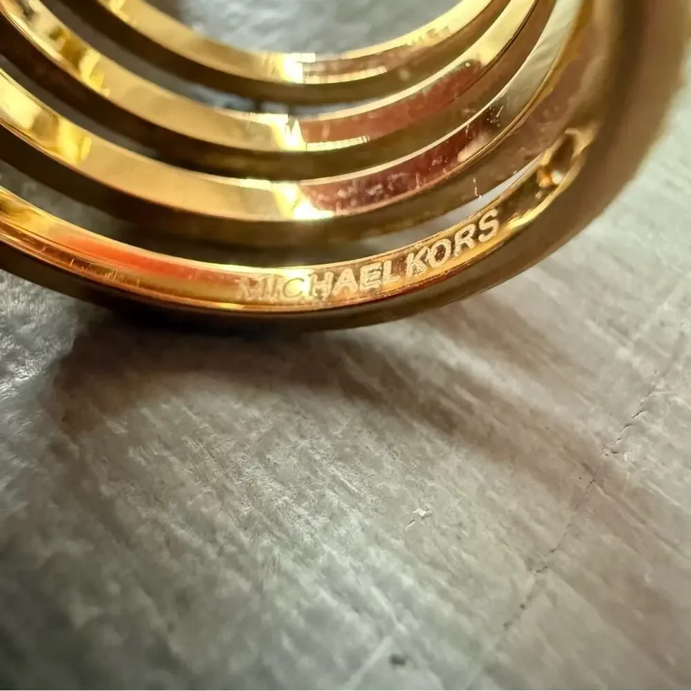 Michael Kors Gold Tone Wrap Ring Size 7